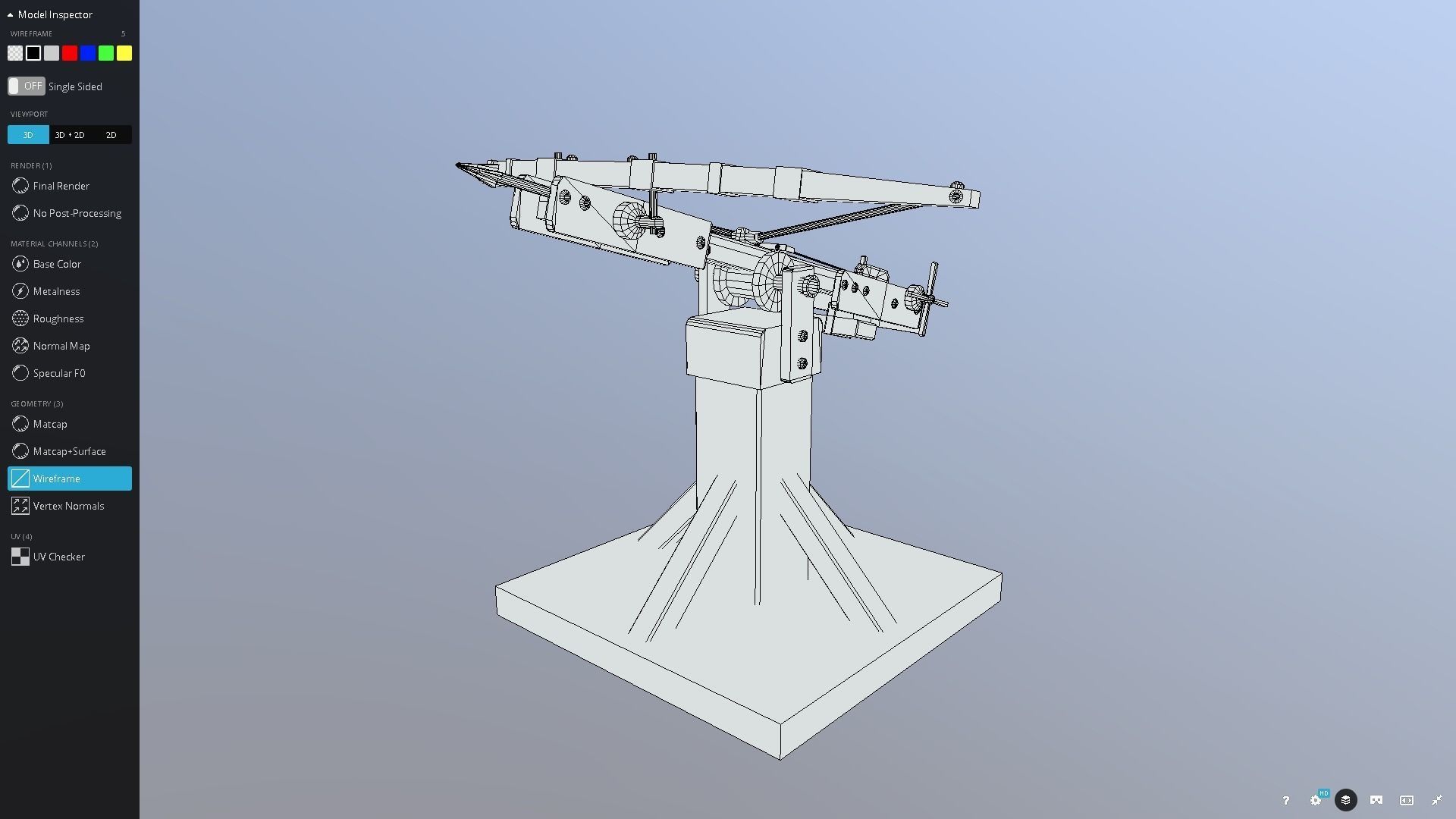 Medieval Siege Ballista Low-poly 3D model_14