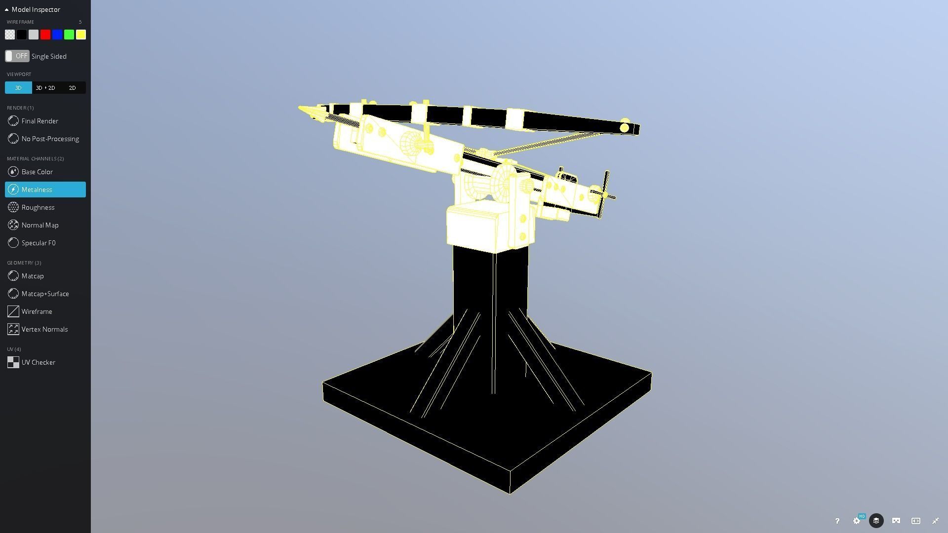 Medieval Siege Ballista Low-poly 3D model_6