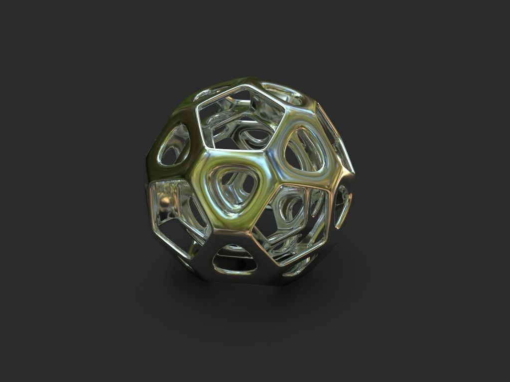 Mathematical  art 3D print model_10