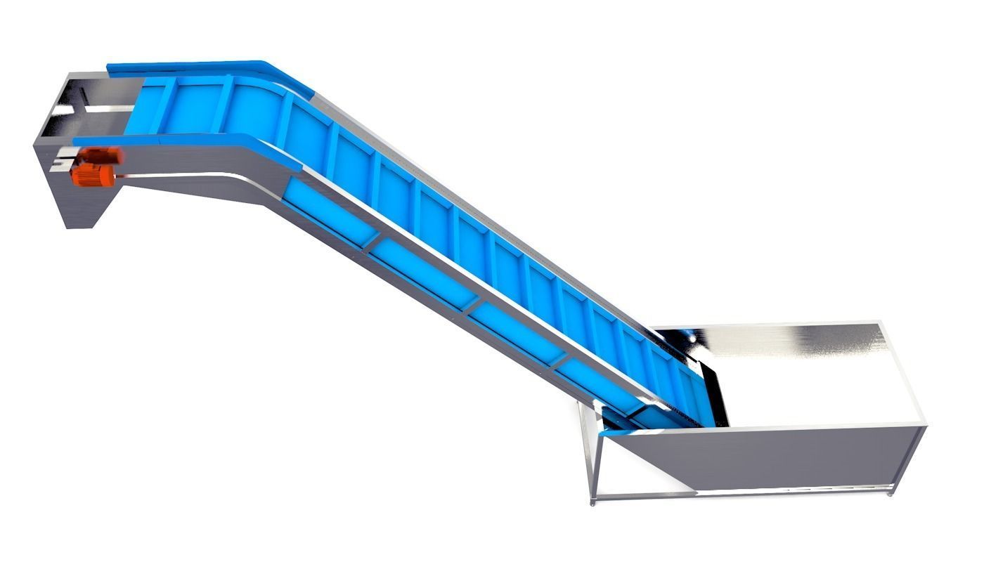 Even Feeding Elevator Animated Low-poly 3D model_2