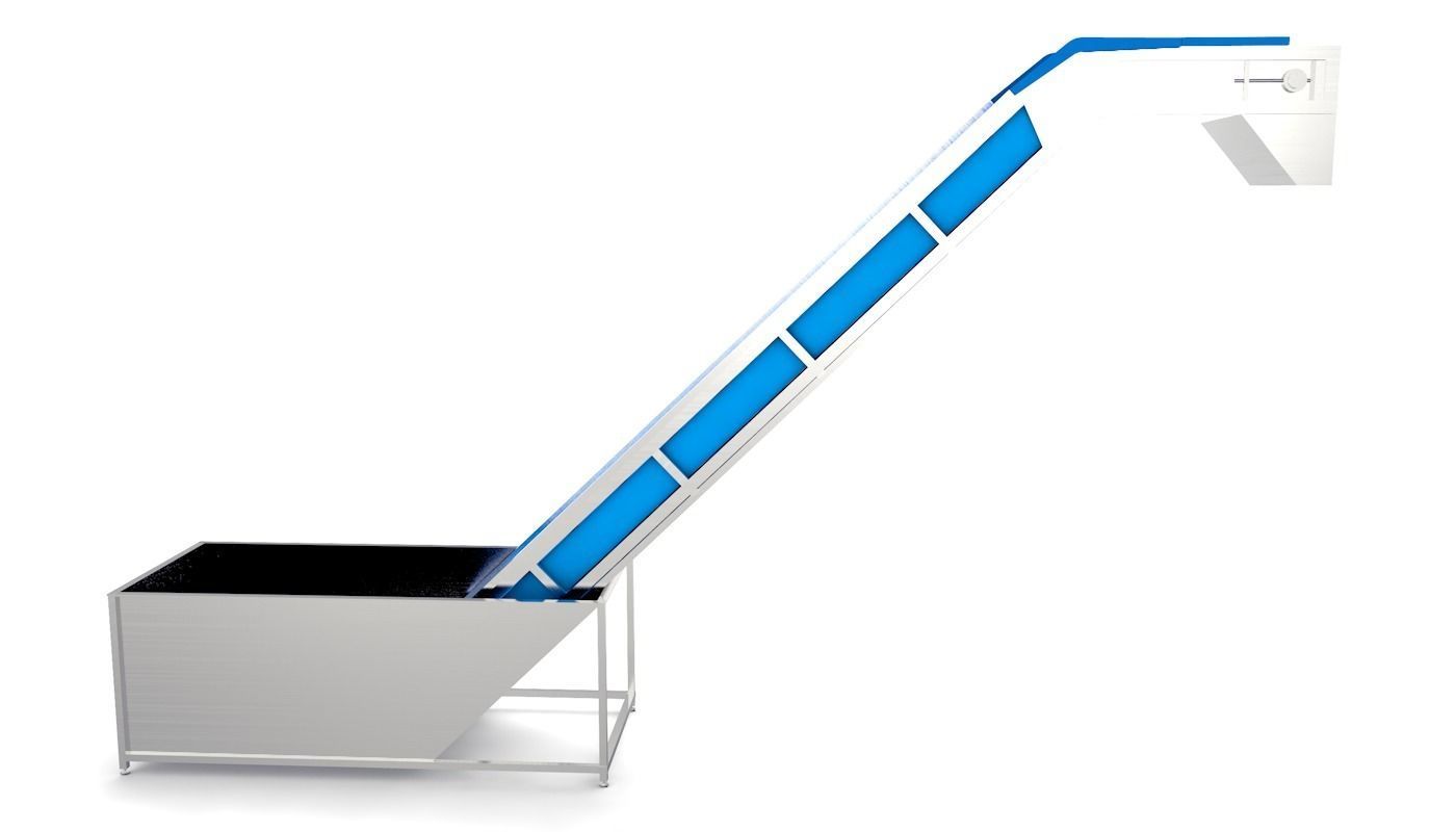 Even Feeding Elevator Animated Low-poly 3D model_3