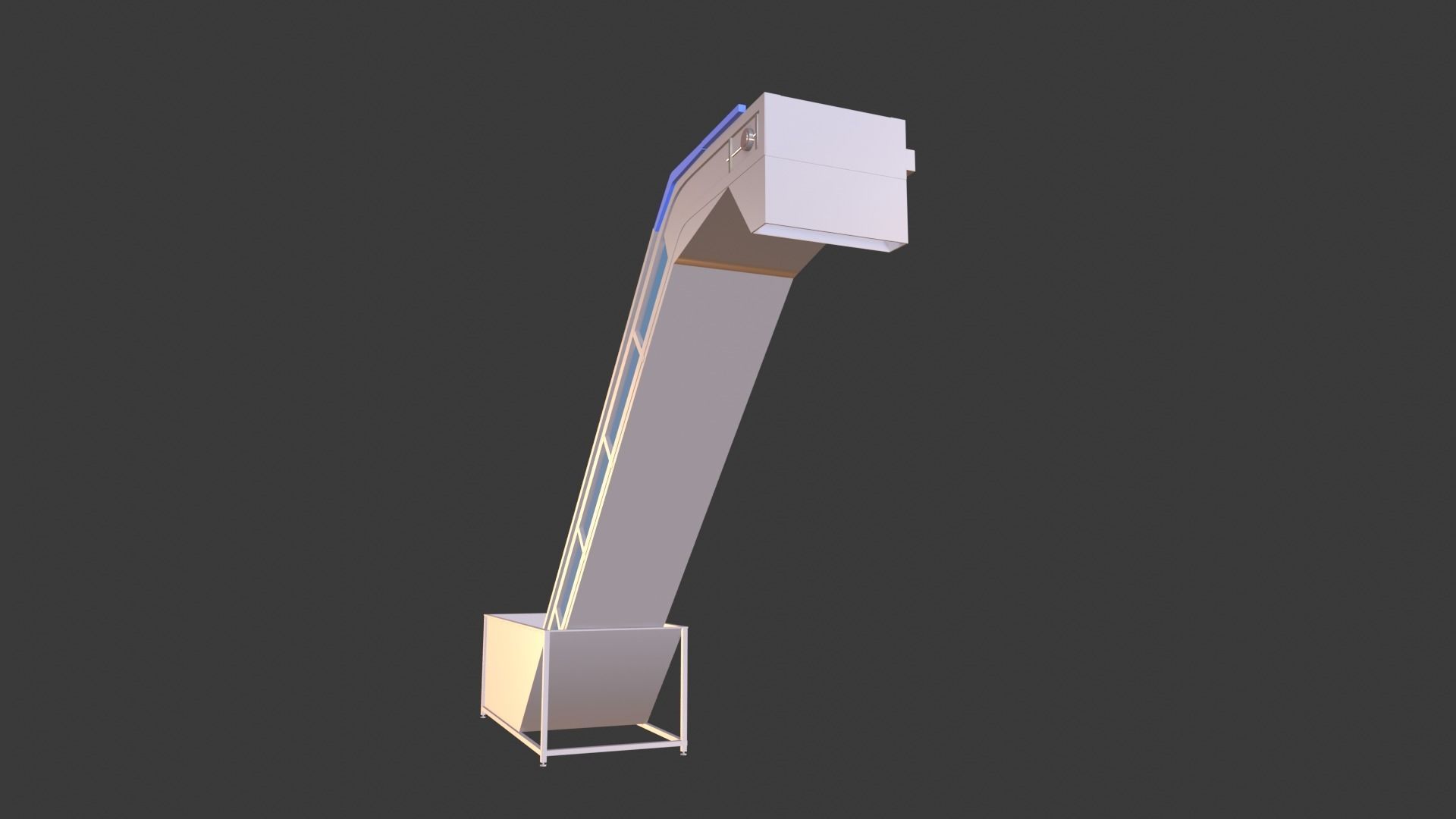 Even Feeding Elevator Animated Low-poly 3D model_7