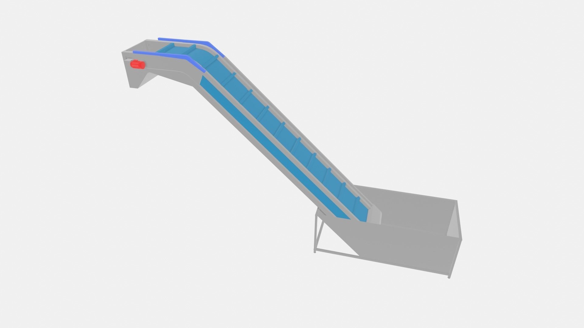 Even Feeding Elevator Animated Low-poly 3D model_10