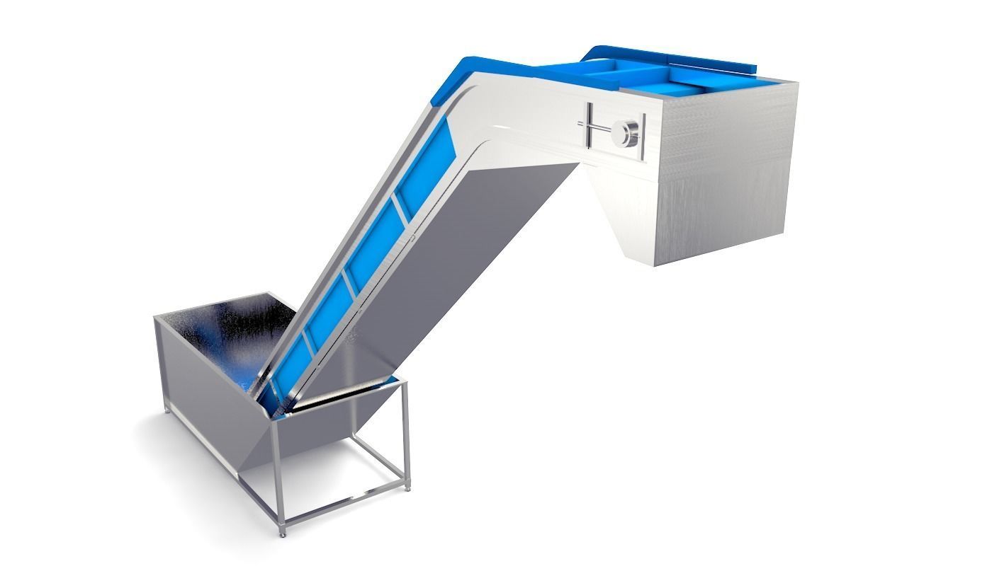 Even Feeding Elevator Animated Low-poly 3D model_1