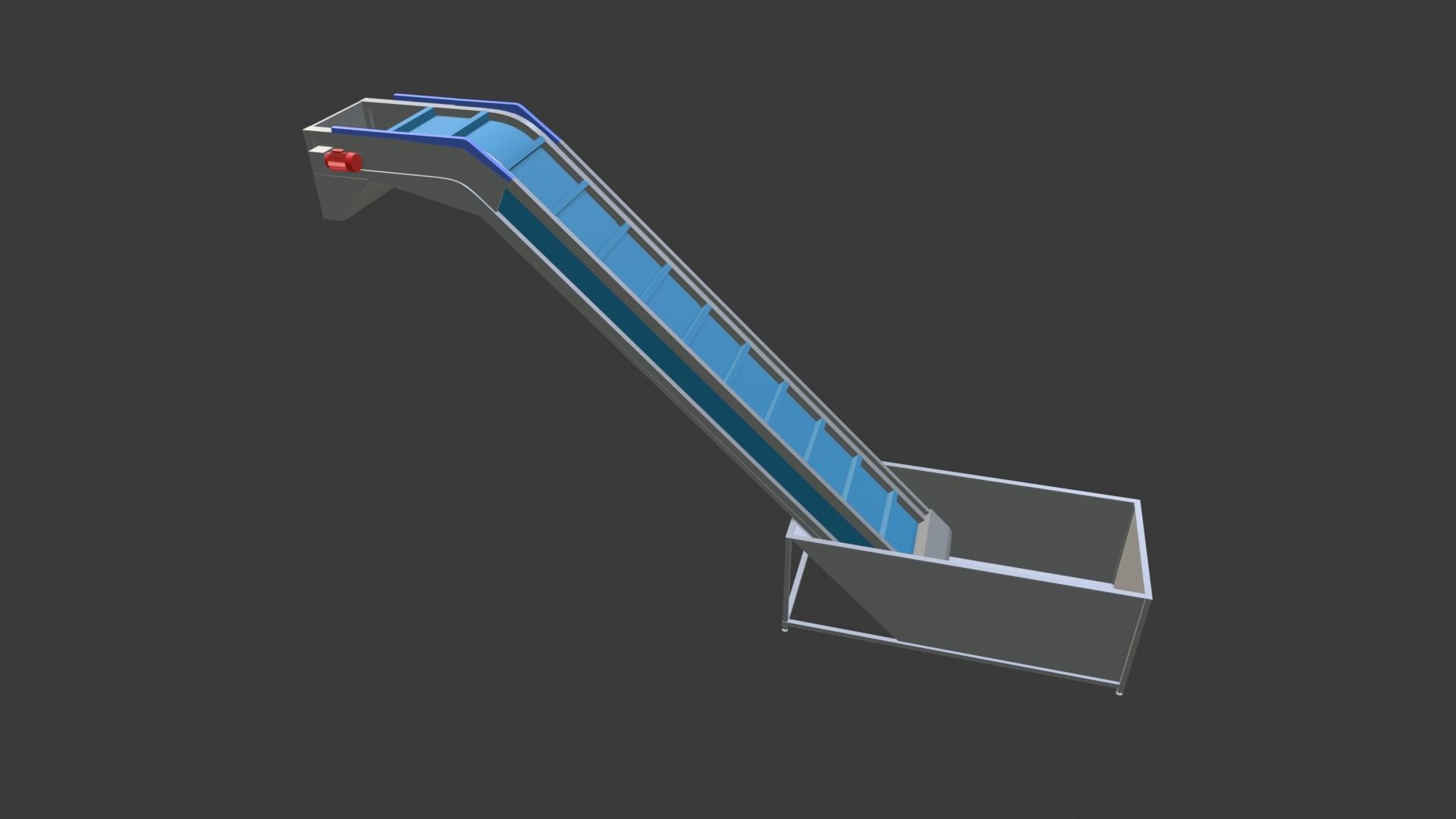 Even Feeding Elevator Animated Low-poly 3D model_6