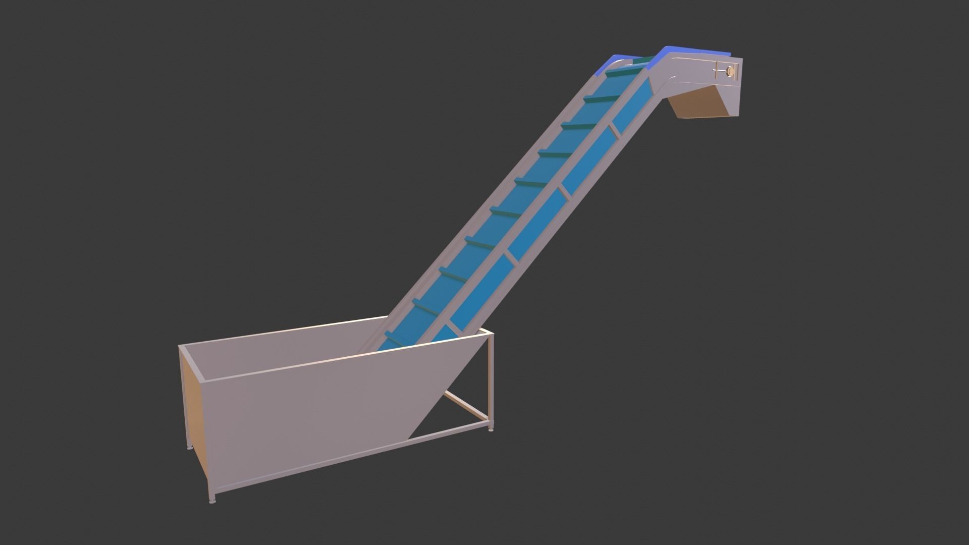 Even Feeding Elevator Animated Low-poly 3D model_9