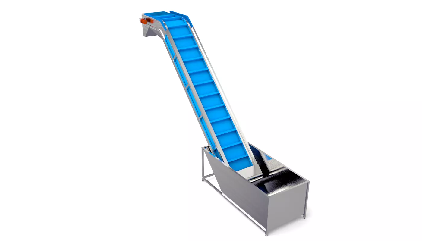 Even Feeding Elevator Animated Low-poly 3D model_0