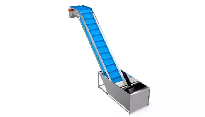 Even Feeding Elevator Animated Low-poly 3D model