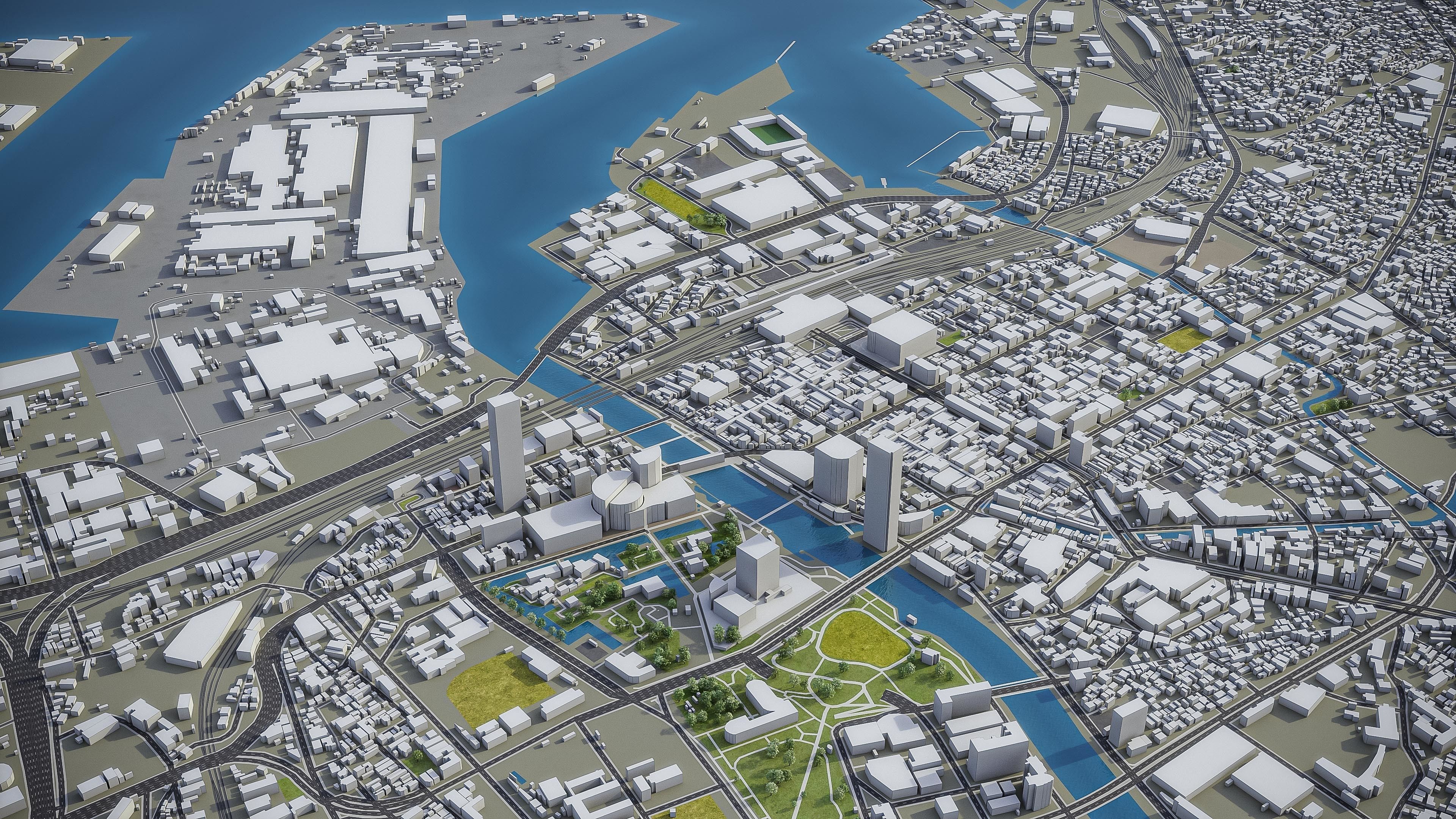 Kitakyushu Low-poly 3D model_15