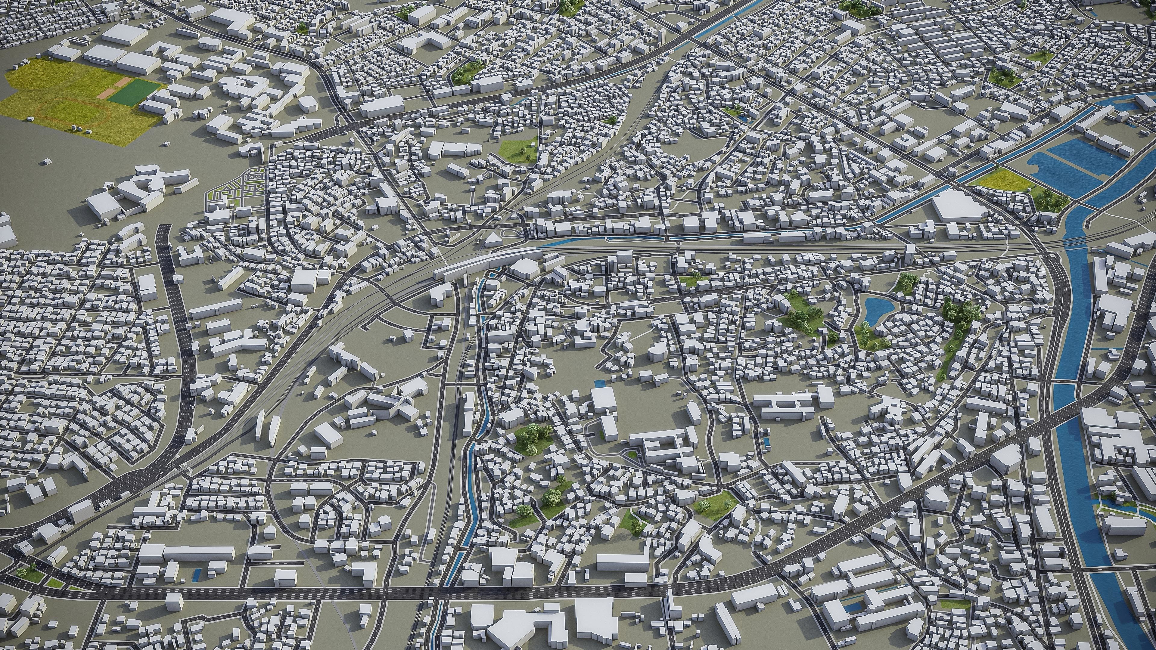 Kitakyushu Low-poly 3D model_24