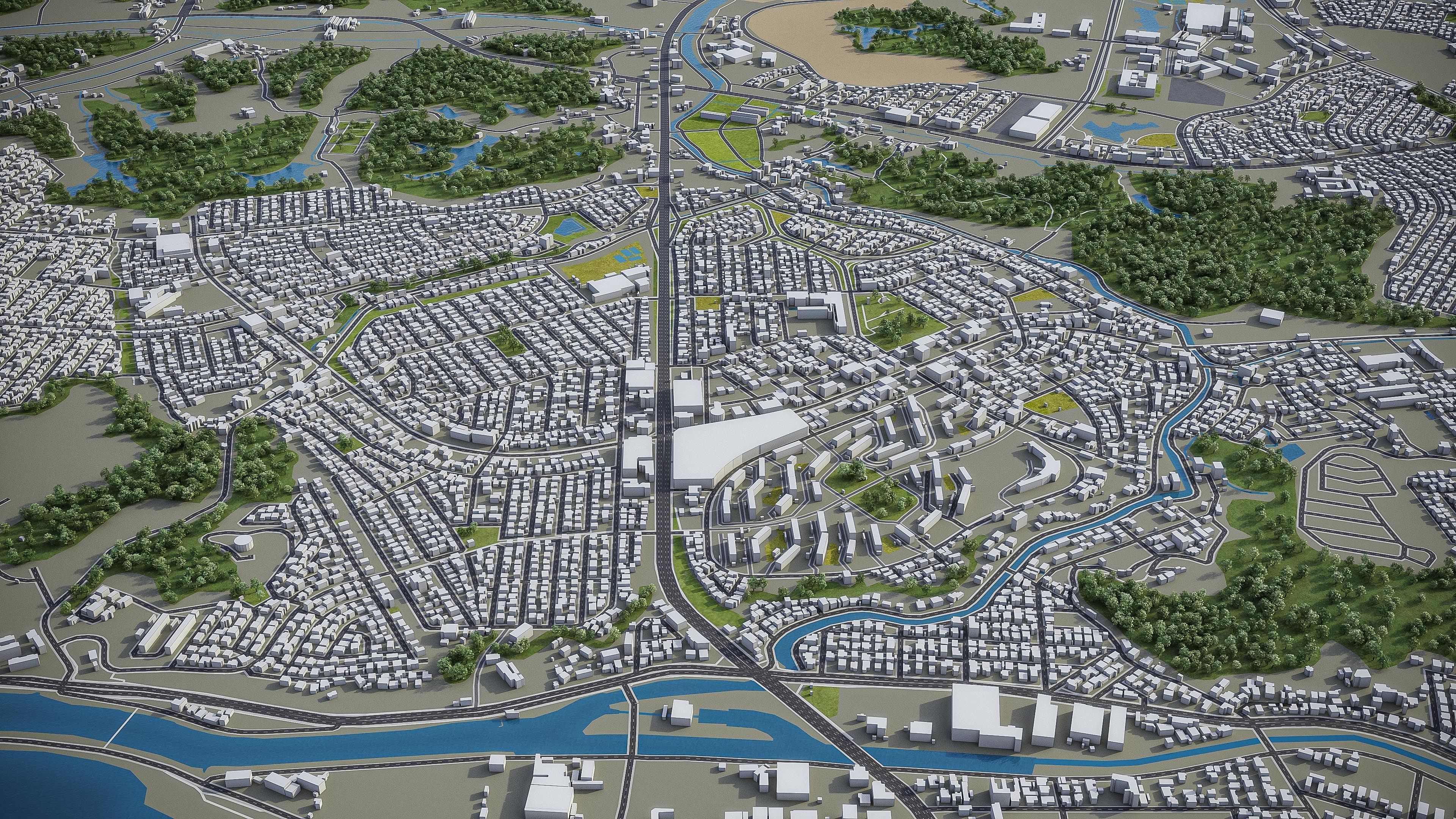 Kitakyushu Low-poly 3D model_16