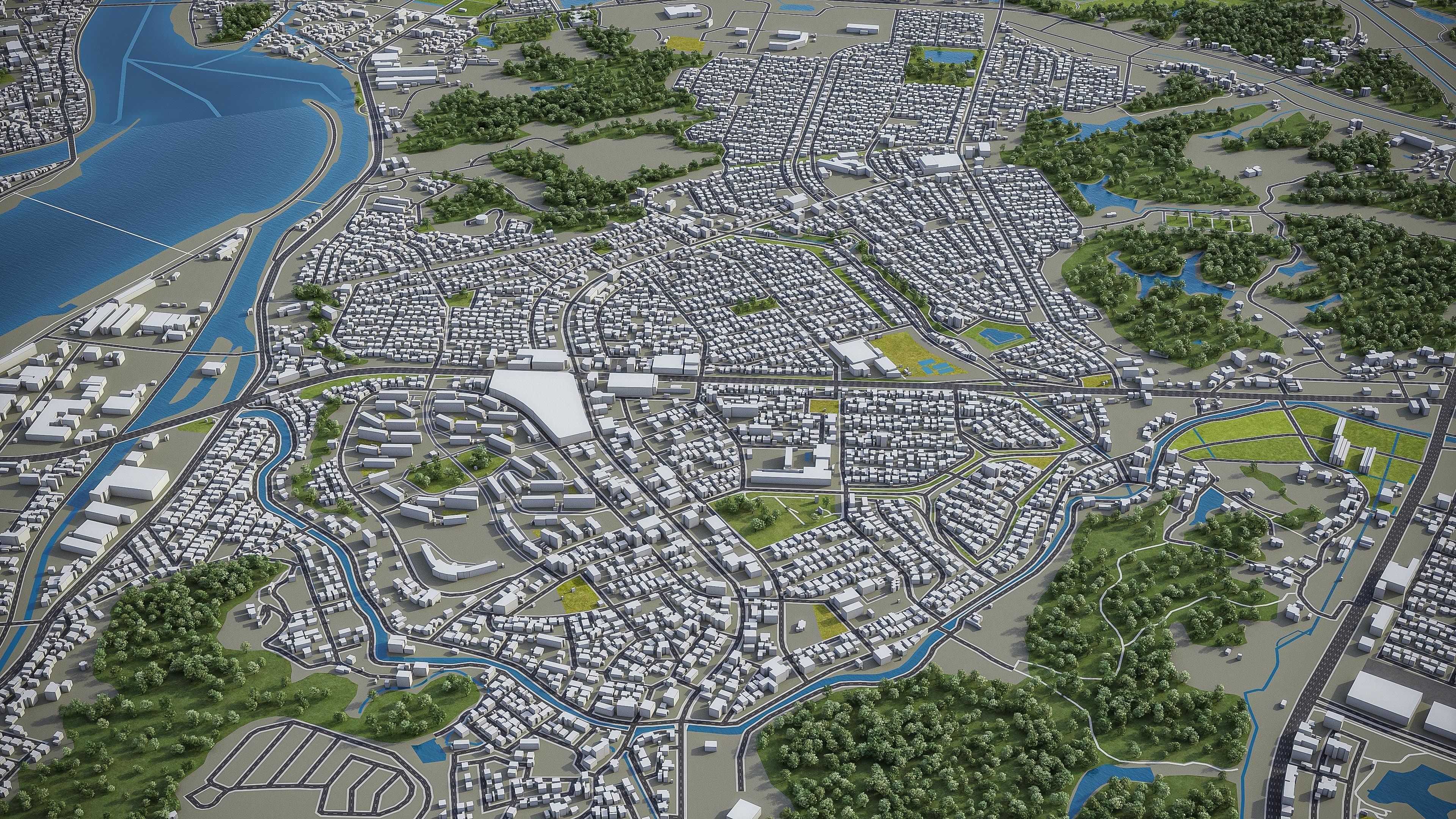 Kitakyushu Low-poly 3D model_23