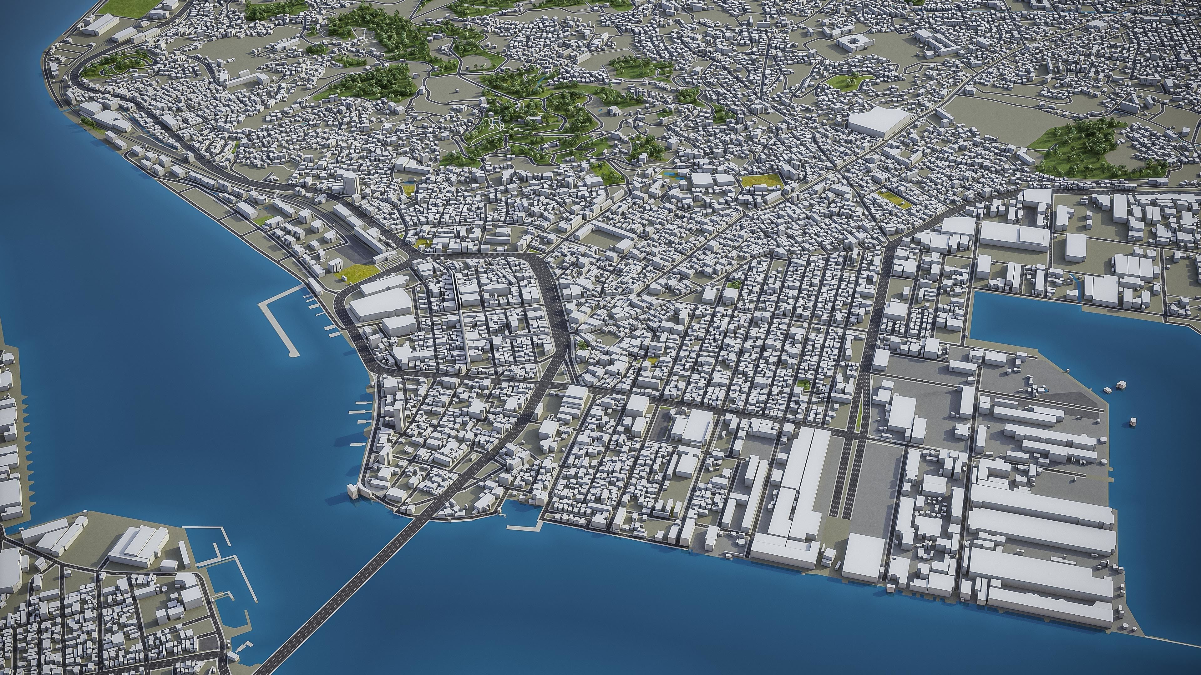 Kitakyushu Low-poly 3D model_18