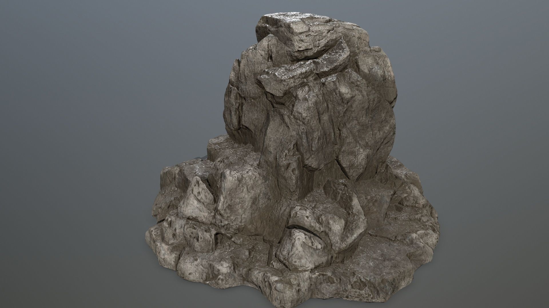 skull gate Low-poly 3D model_7