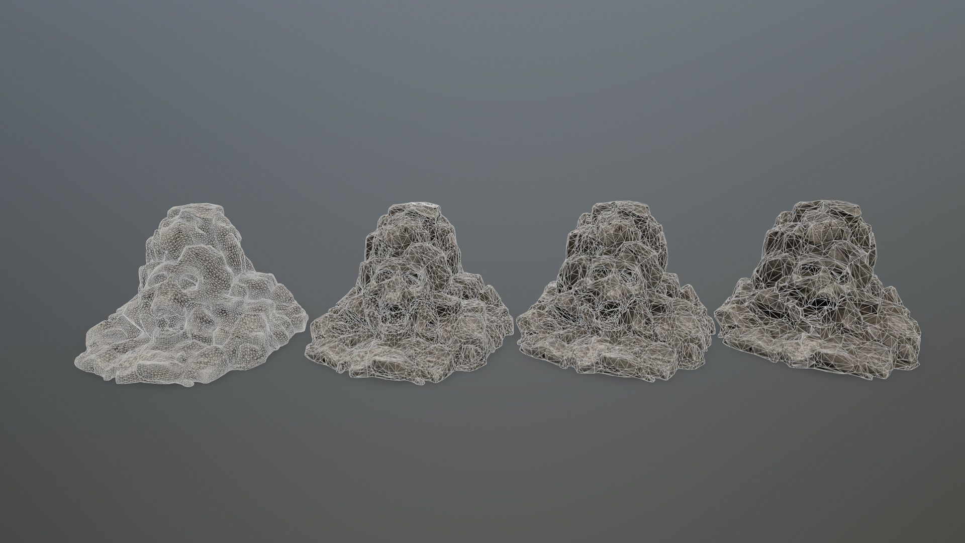 skull gate Low-poly 3D model_2