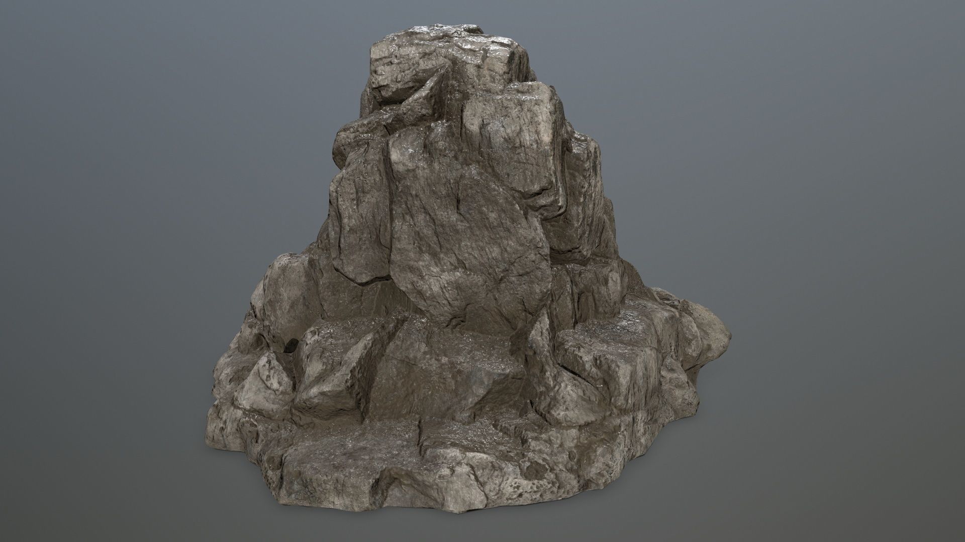 skull gate Low-poly 3D model_6