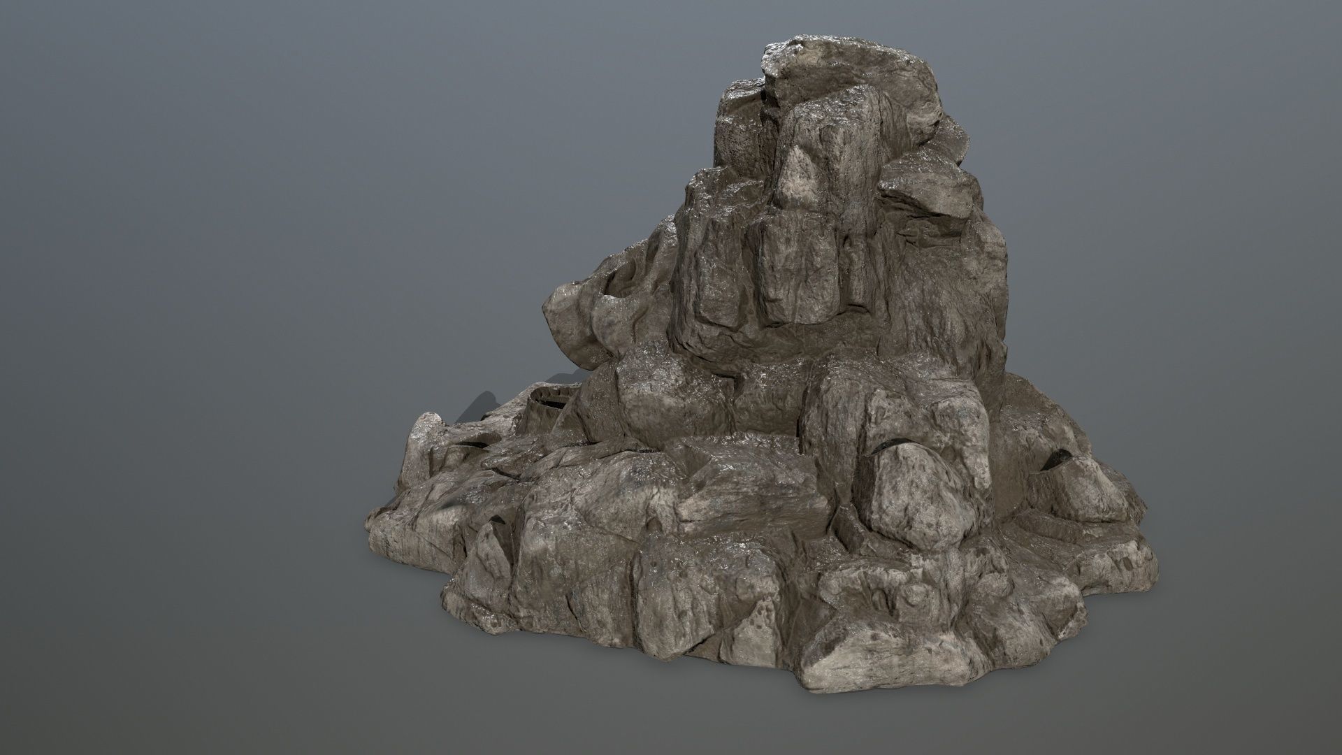 skull gate Low-poly 3D model_8