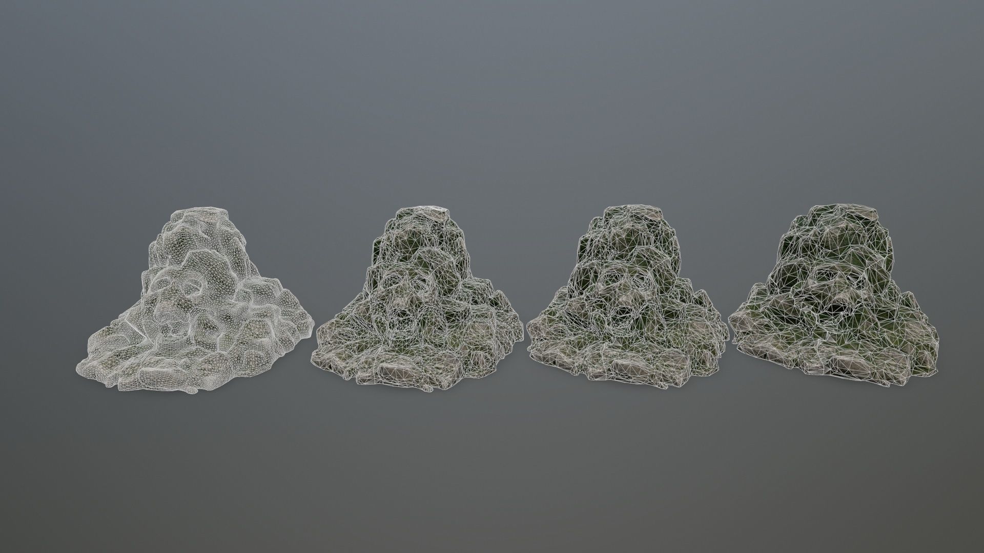 skull gate Low-poly 3D model_2