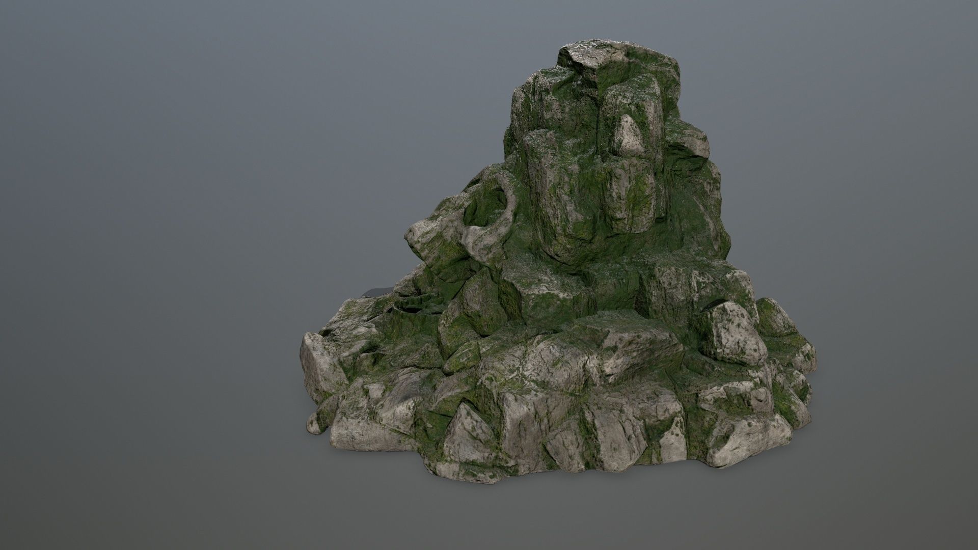 skull gate Low-poly 3D model_9