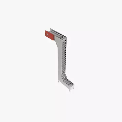 Multi Point Bucket Elevator Animated Low-poly 3D model
