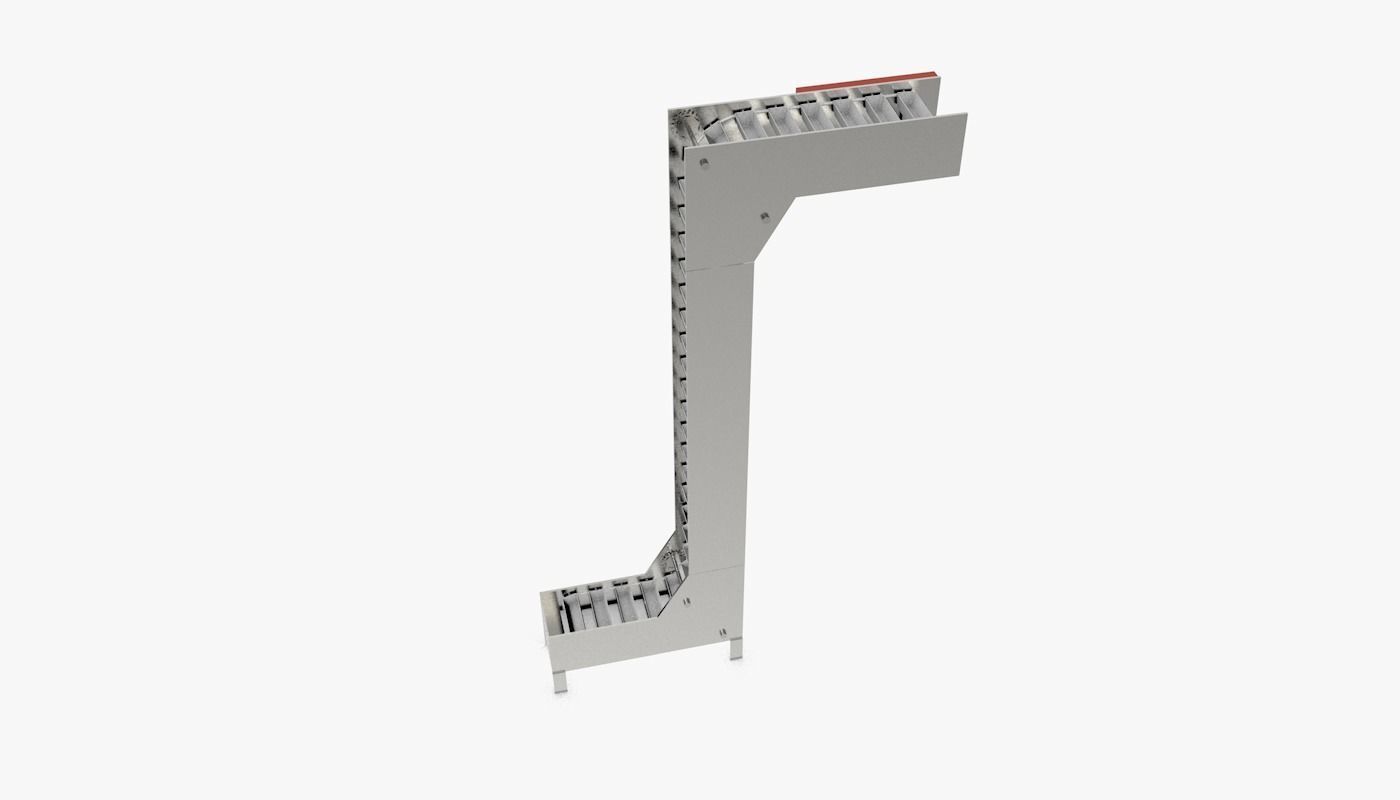 Multi Point Bucket Elevator Animated Low-poly 3D model_10