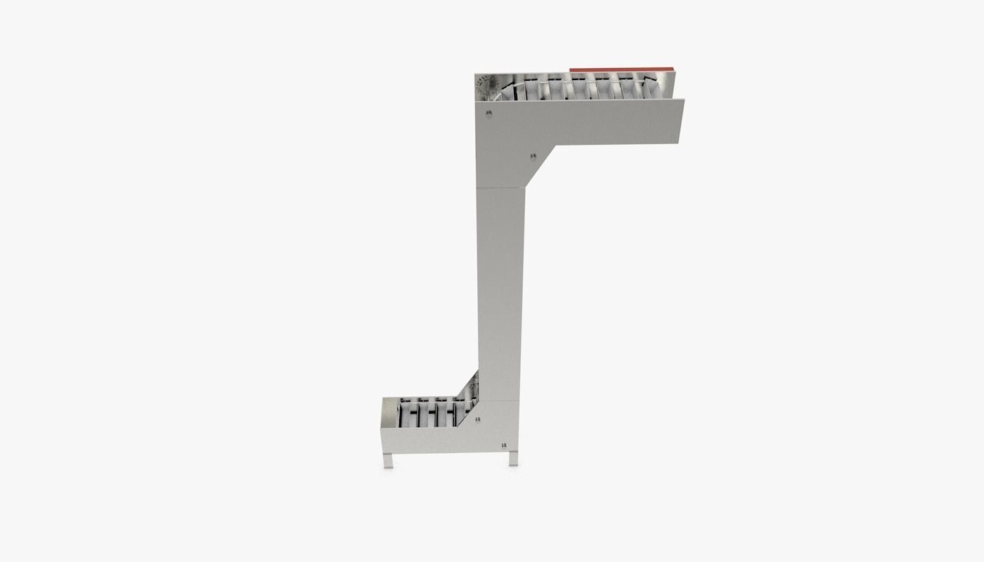 Multi Point Bucket Elevator Animated Low-poly 3D model_11