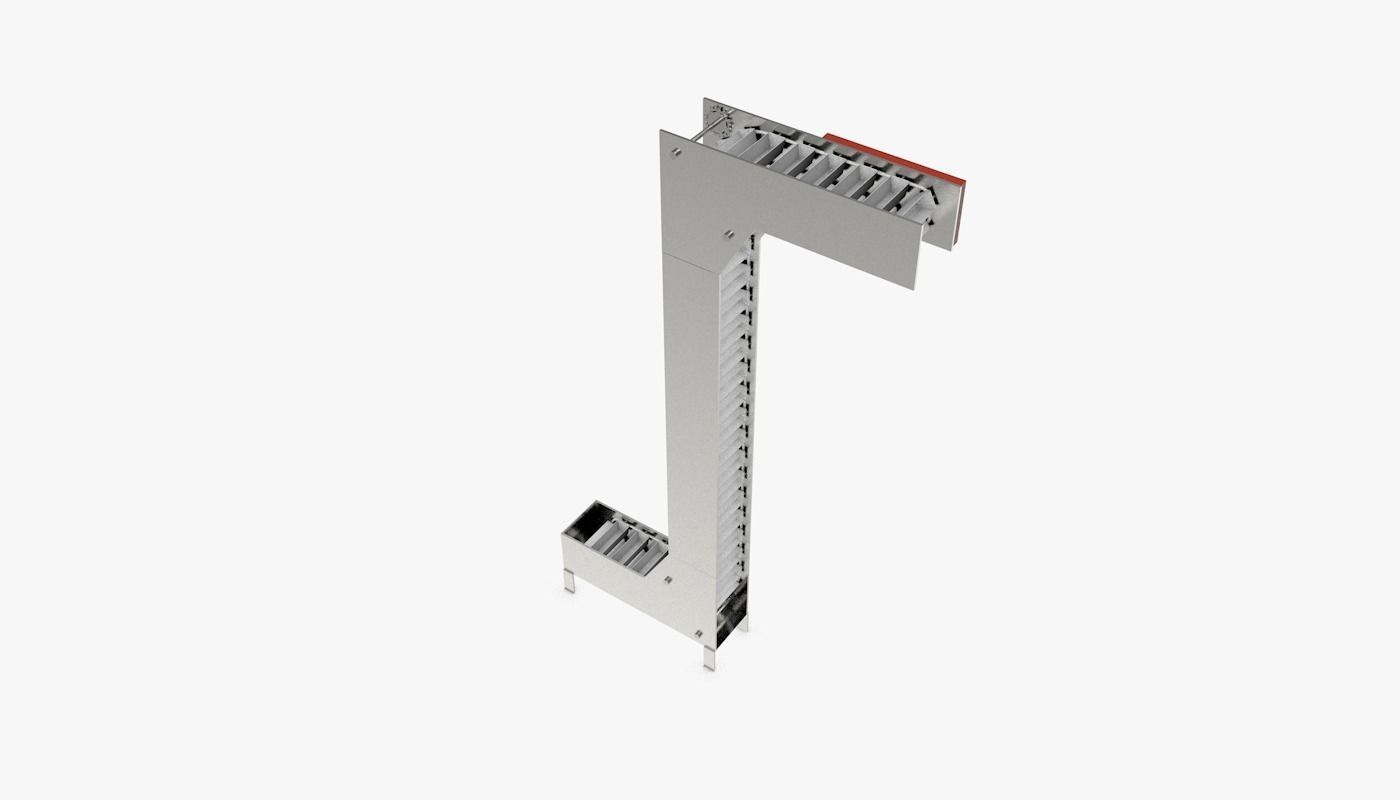 Multi Point Bucket Elevator Animated Low-poly 3D model_14