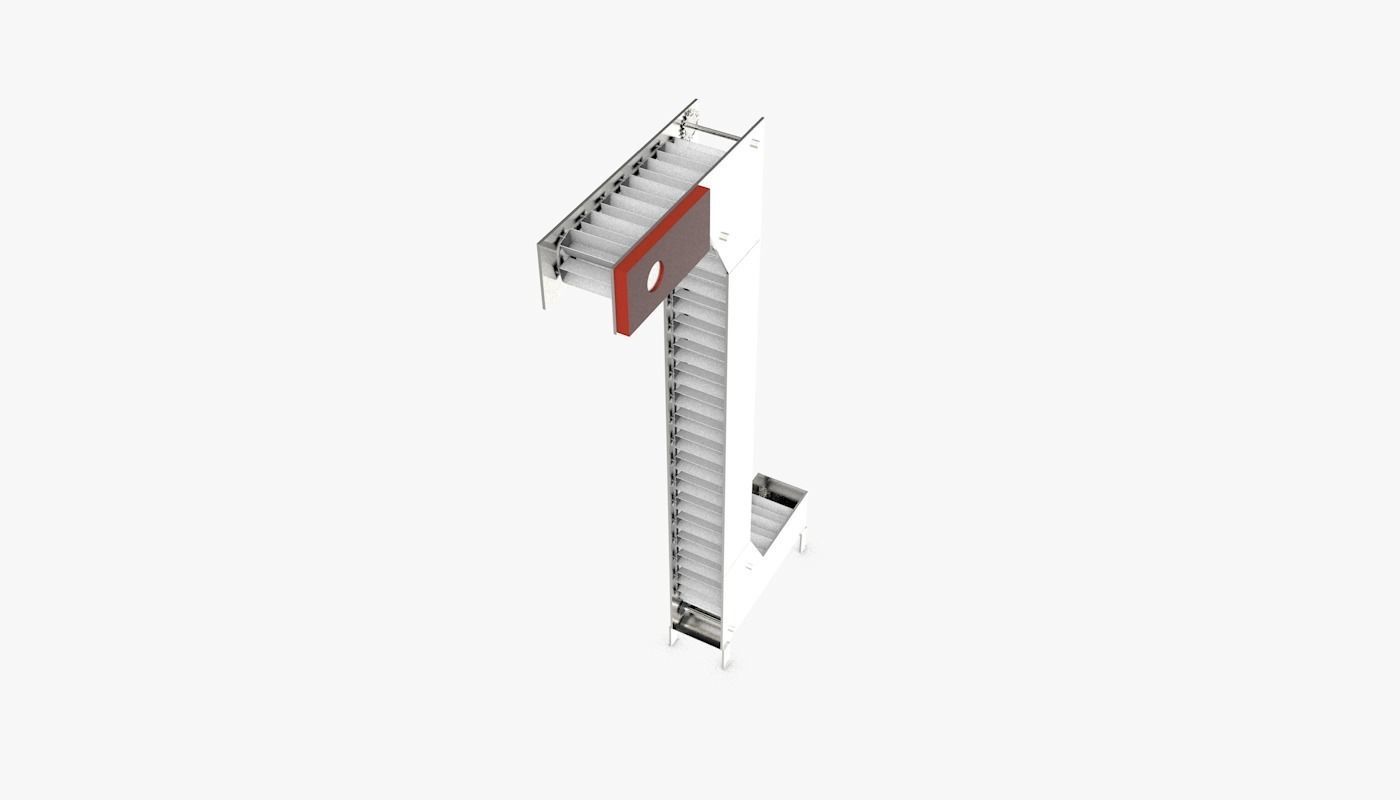 Multi Point Bucket Elevator Animated Low-poly 3D model_22