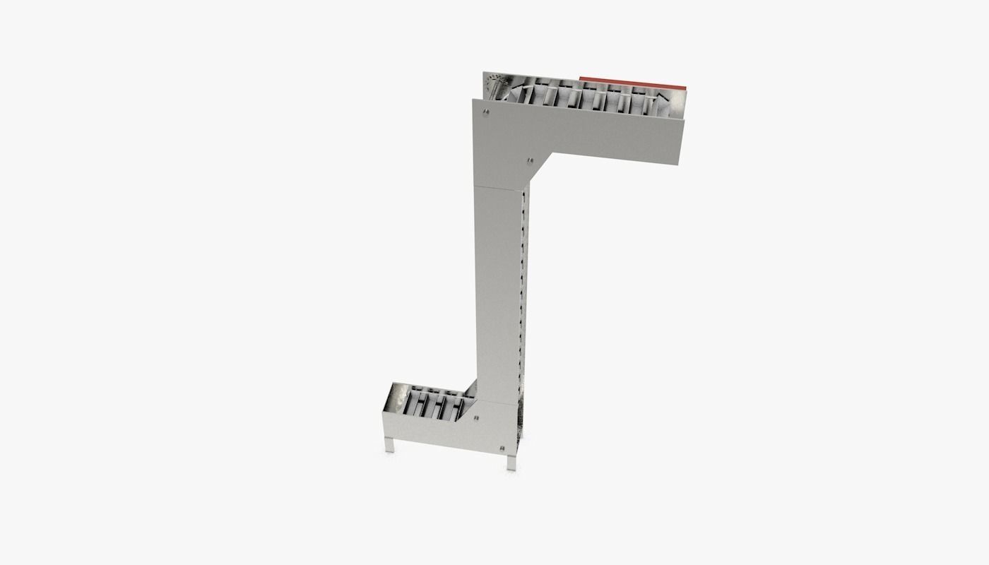 Multi Point Bucket Elevator Animated Low-poly 3D model_12