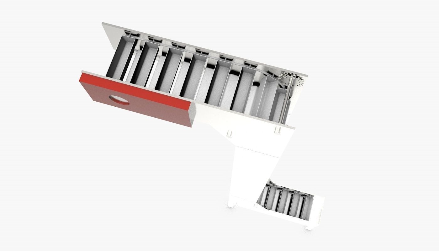 Multi Point Bucket Elevator Animated Low-poly 3D model_4