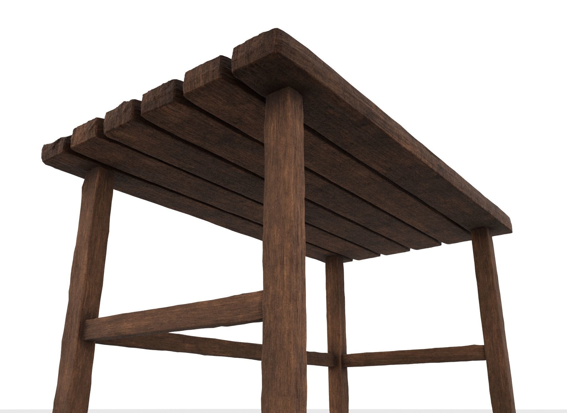 Old Table 3D model_5