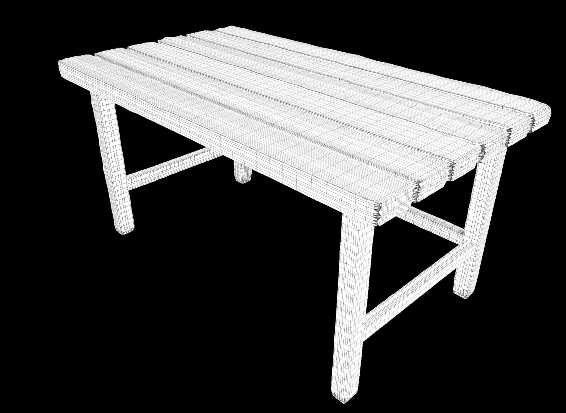 Old Table 3D model_3