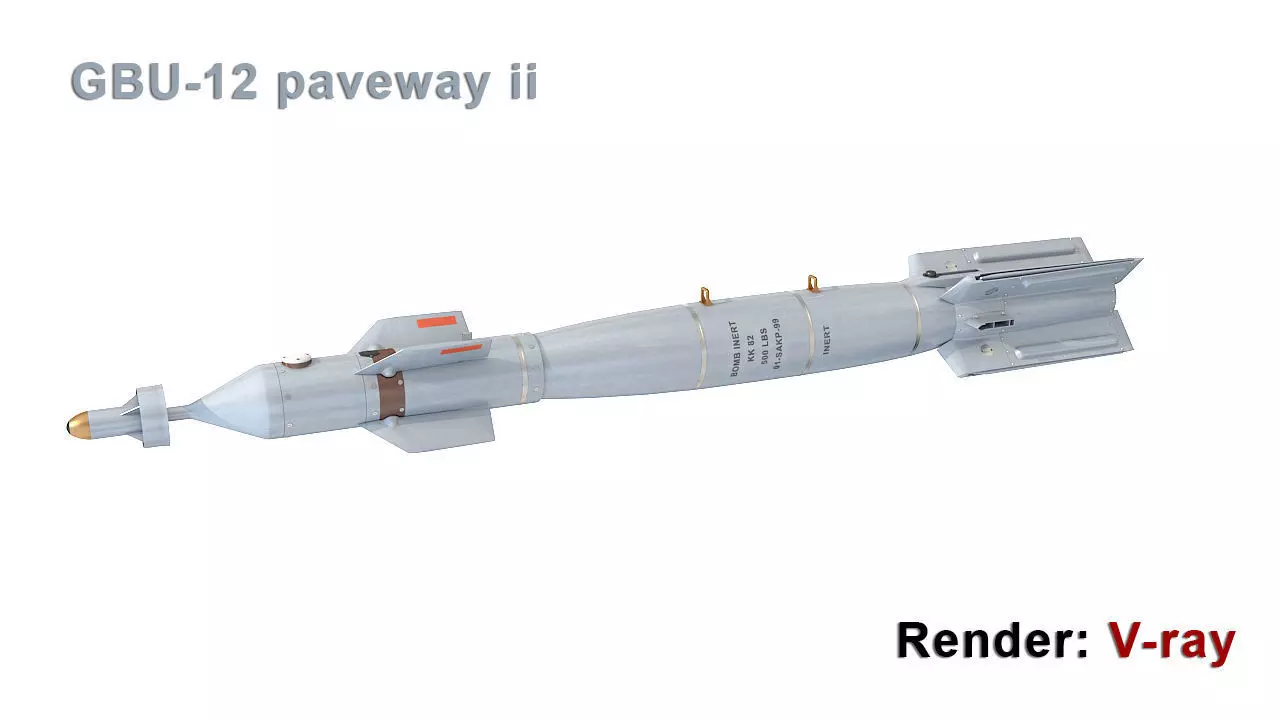 GBU-12 paveway ii 3D model_0