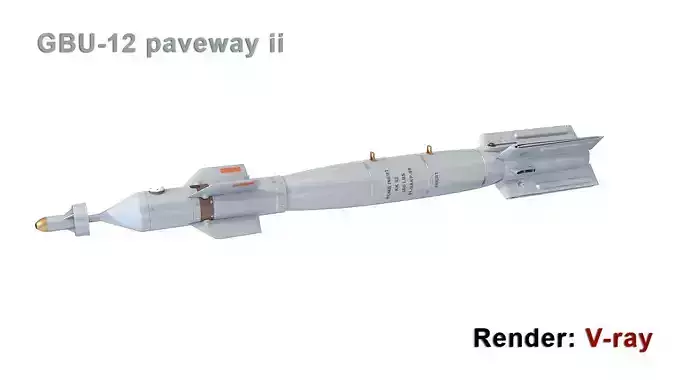 GBU-12 paveway ii 3D model