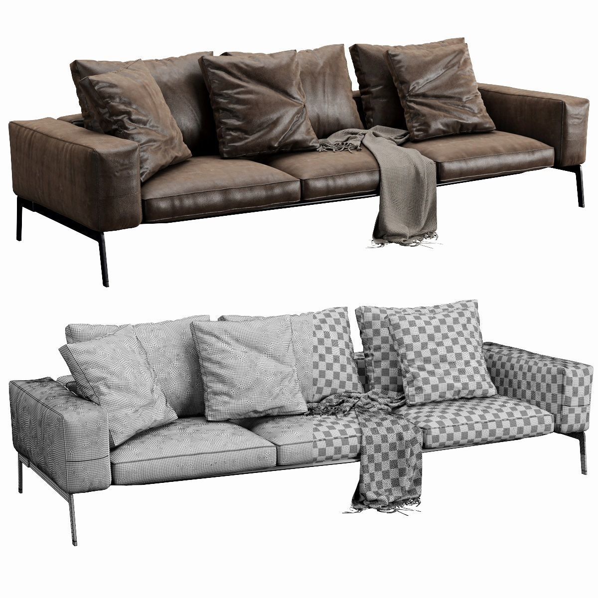 Flexform Lifesteel 3D model_2