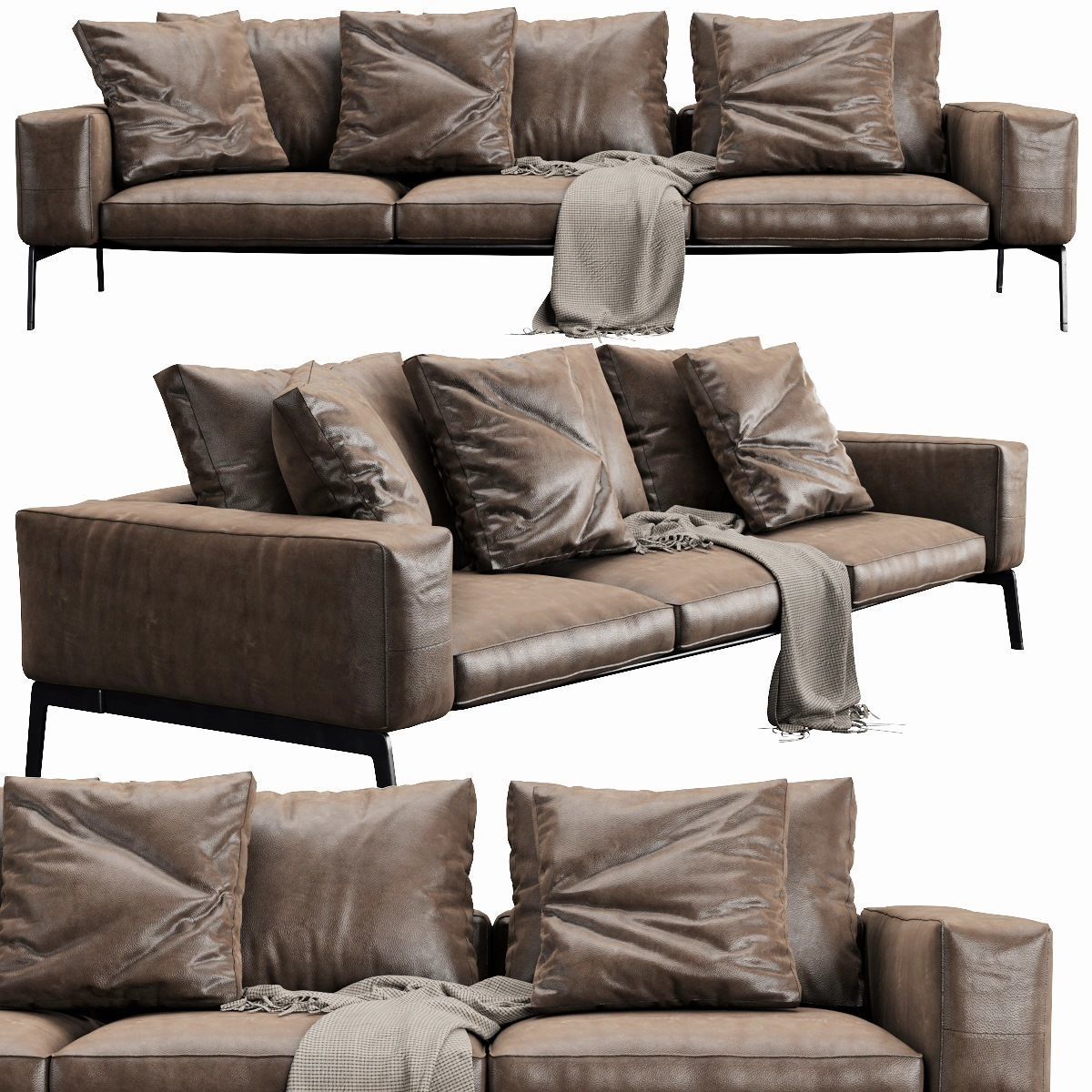 Flexform Lifesteel 3D model_3