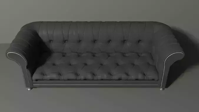 Chesterfield leather sofa