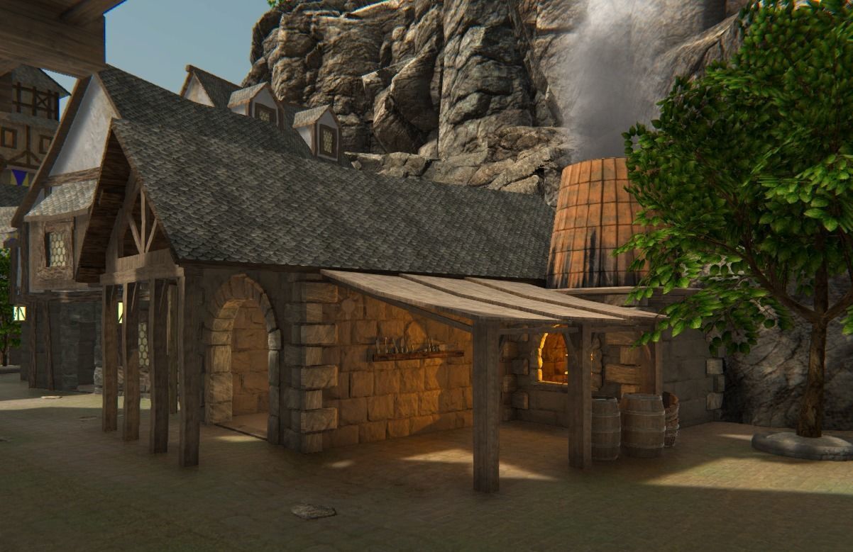 Medieval Forge Game Ready Low-poly 3D model_4