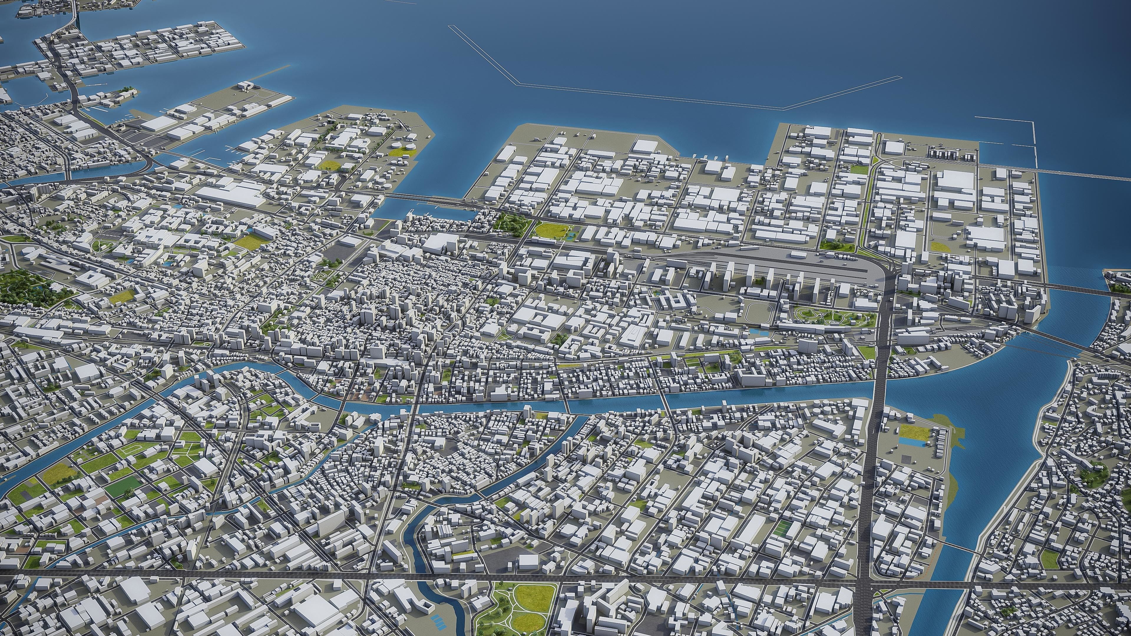 Top 10 Cities in Japan 3D Model Collection_5
