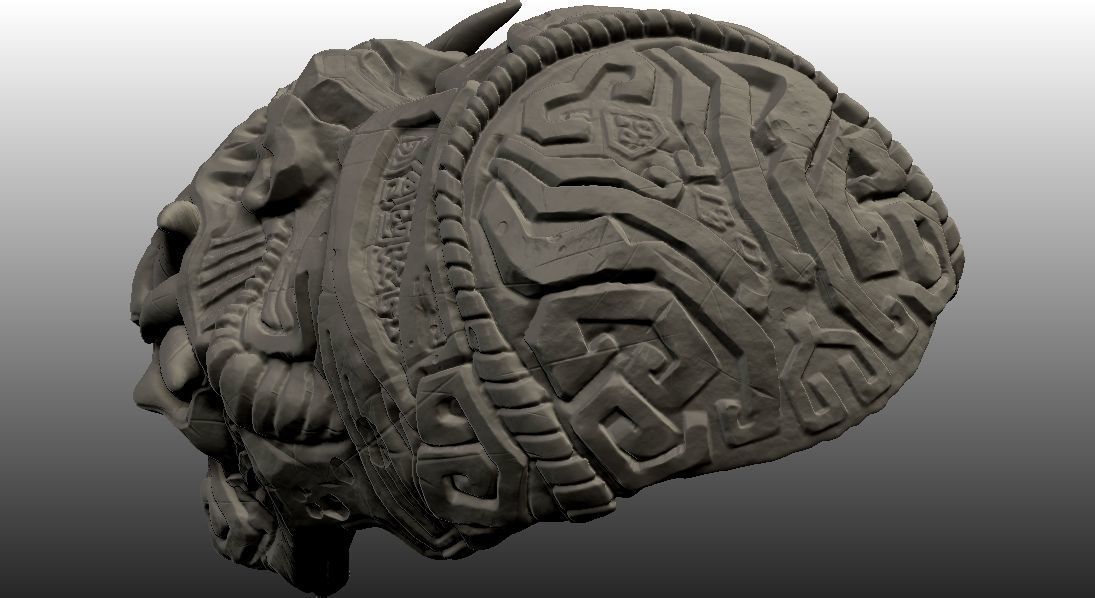 Monkey King Stone Mask 3D print model_18