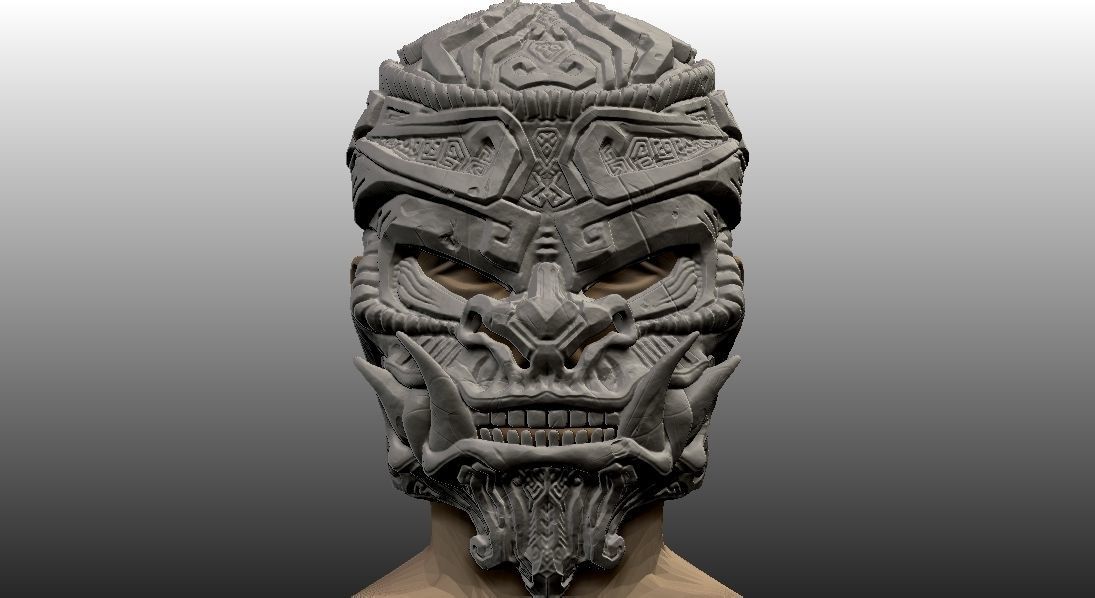 Monkey King Stone Mask 3D print model_1