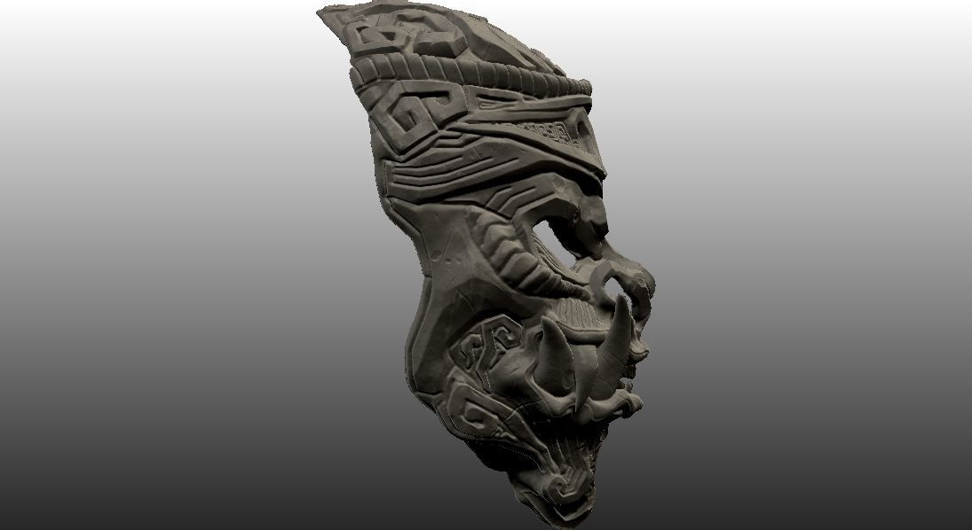 Monkey King Stone Mask 3D print model_15