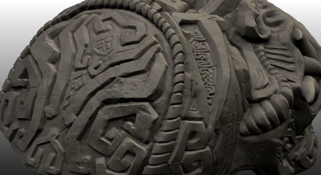 Monkey King Stone Mask 3D print model_8