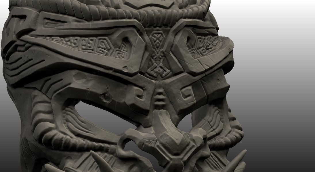 Monkey King Stone Mask 3D print model_6