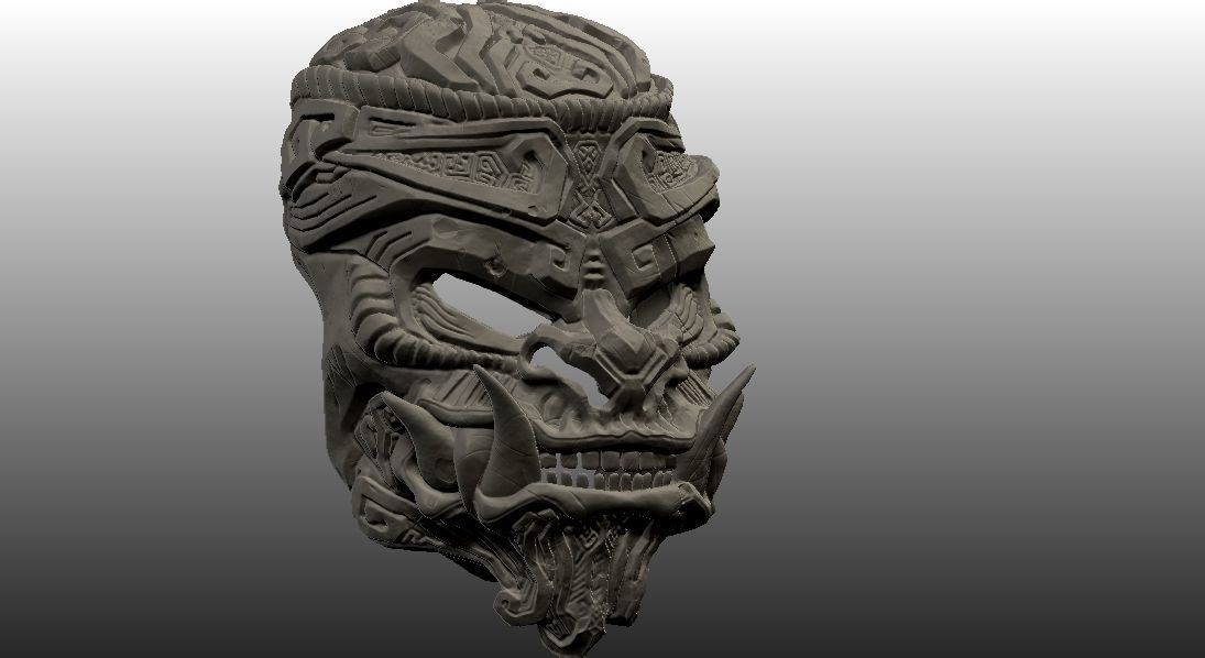 Monkey King Stone Mask 3D print model_13