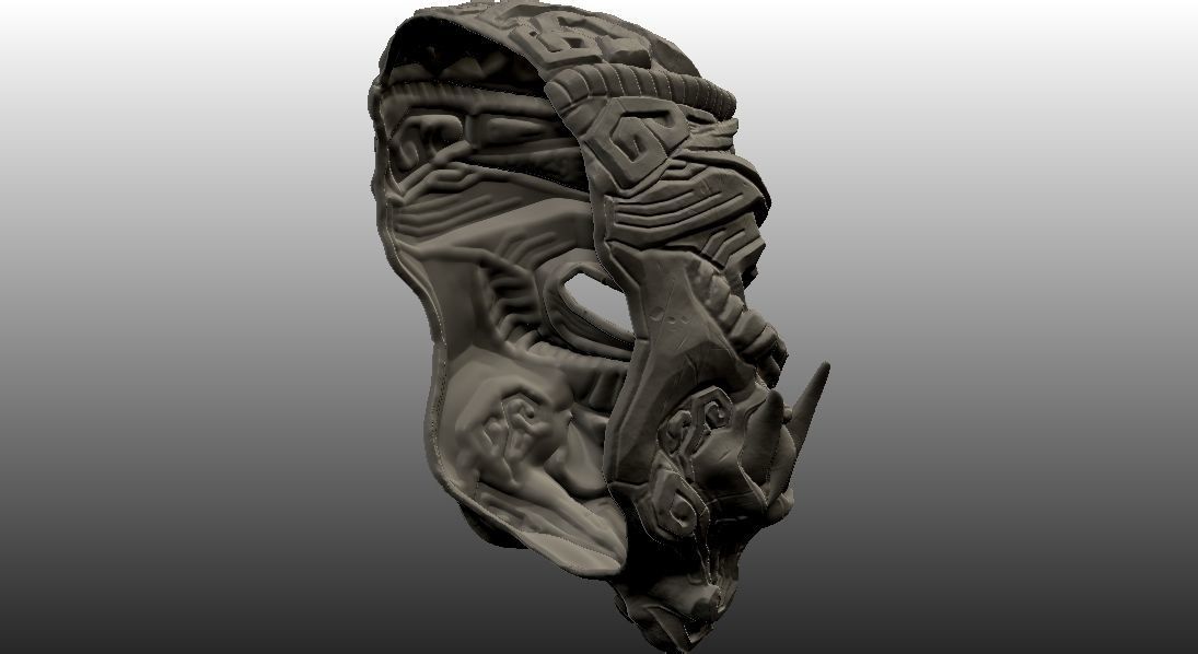 Monkey King Stone Mask 3D print model_16