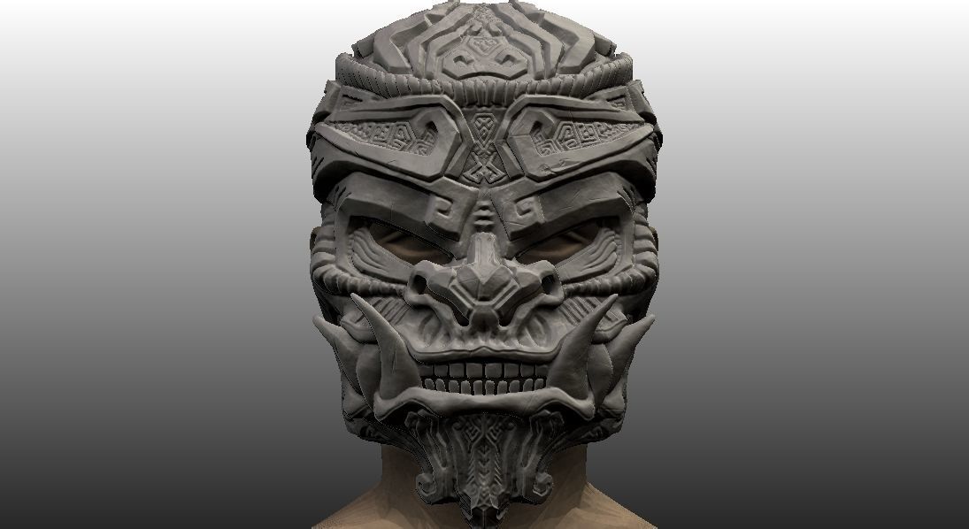 Monkey King Stone Mask 3D print model_20
