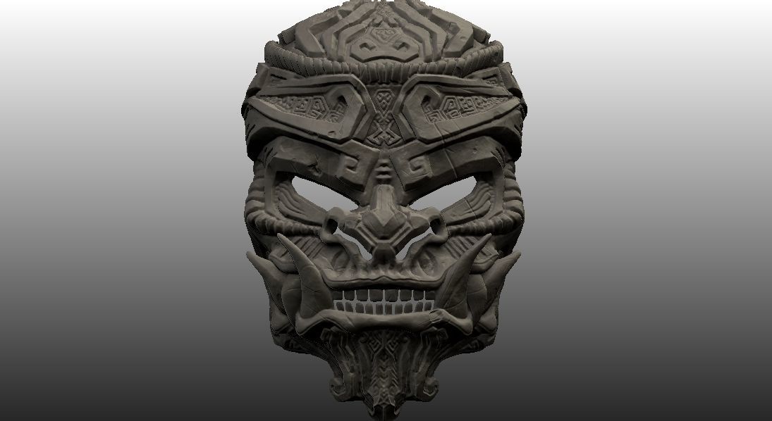 Monkey King Stone Mask 3D print model_5