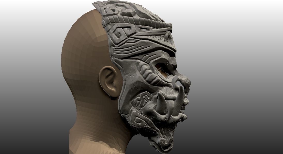 Monkey King Stone Mask 3D print model_3
