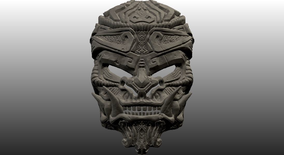 Monkey King Stone Mask 3D print model_12
